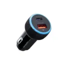 Argom 38W Dual USB-C & USB-A Car Charger - Black