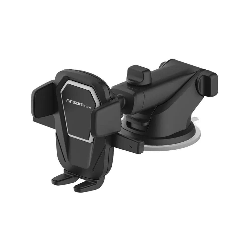 [ARG-AC-0310BK] Argom Cell Phone Car Mount Telescopic Arm