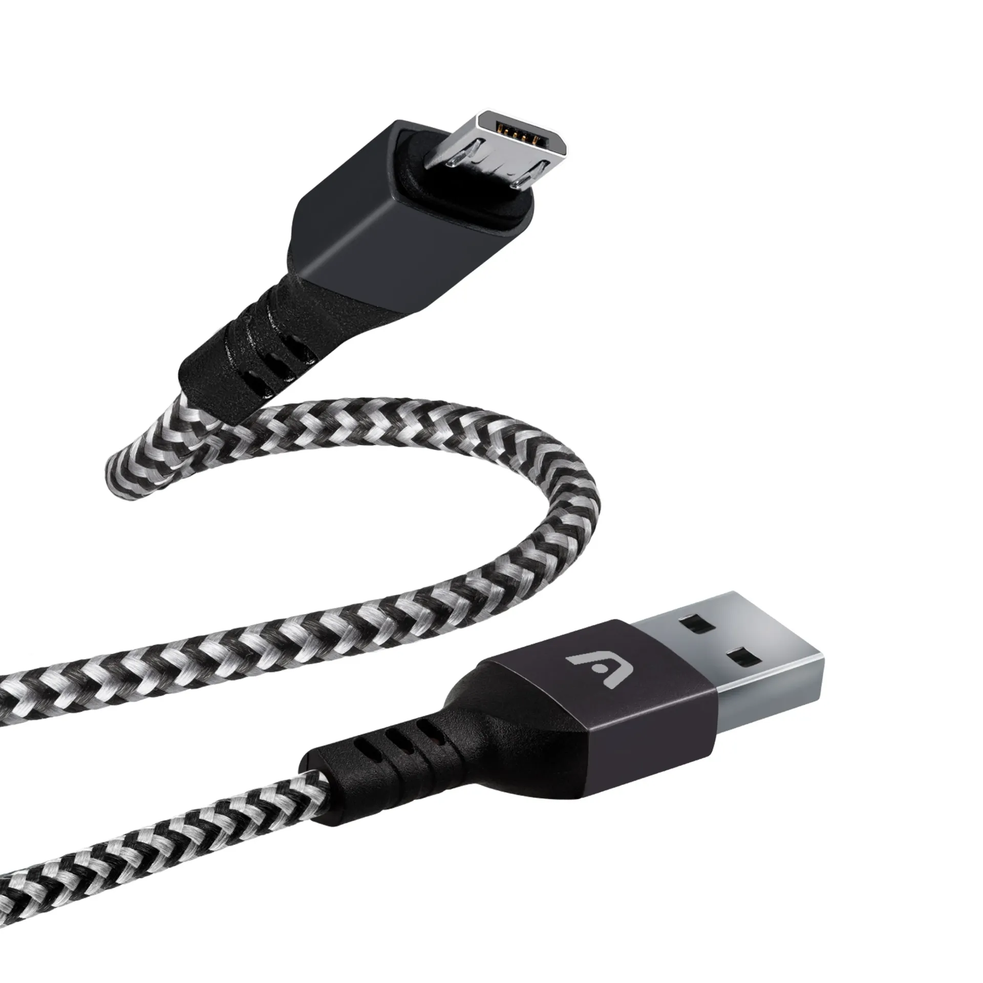 [ARG-CB-0021BK] Argom Dura Form MicroUSB to USB-A Cable 6ft/1.8m Black