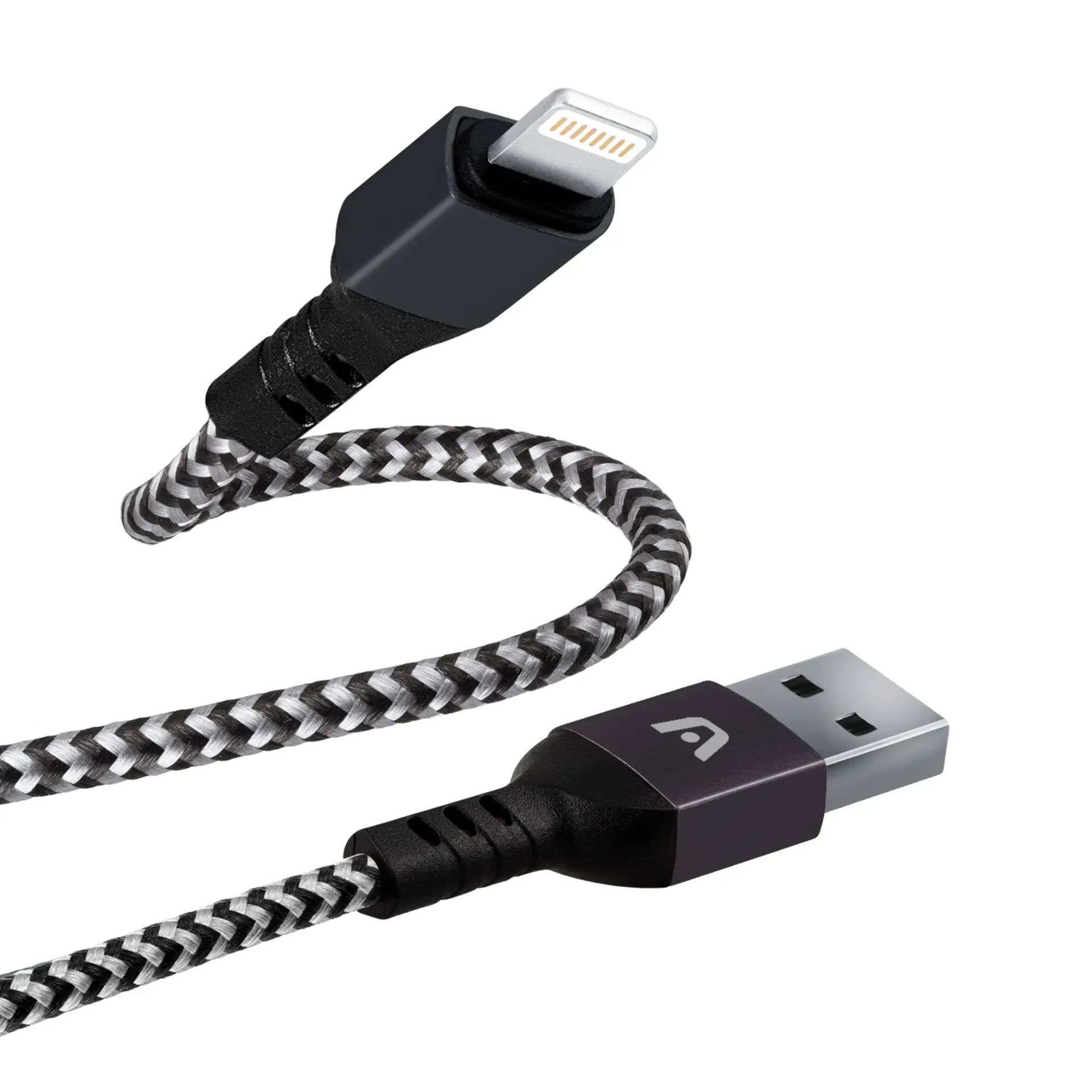 Argom Dura Form Lightning to USB-A Cable 6ft/1.8m Black