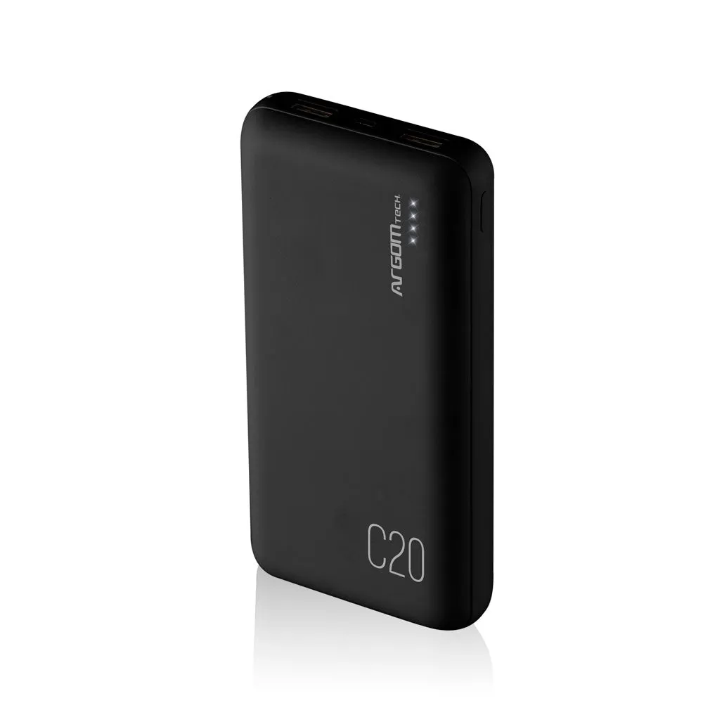 [ARG-PB-1145BK] Argom PowerBank C20 20,000mAh Black