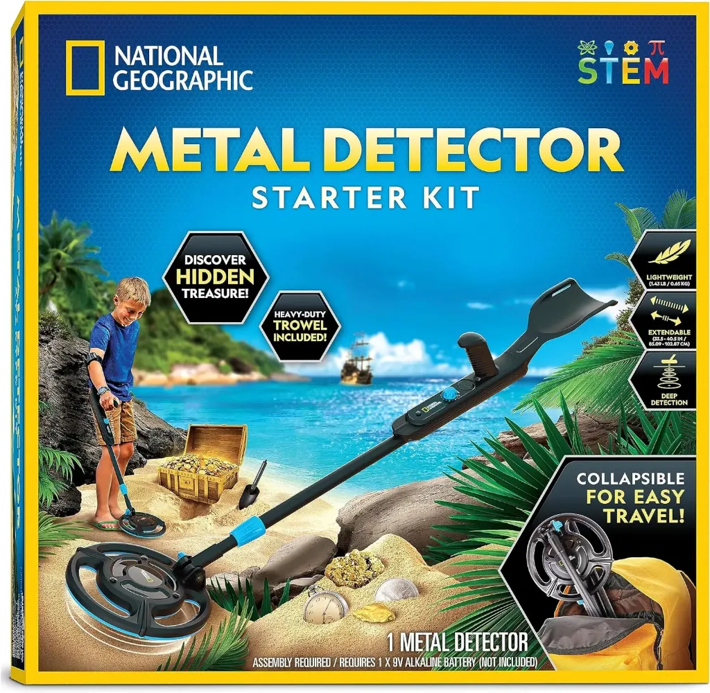 [NGSTARTDET] National Geographic Starter Metal Detector Kit for Kids