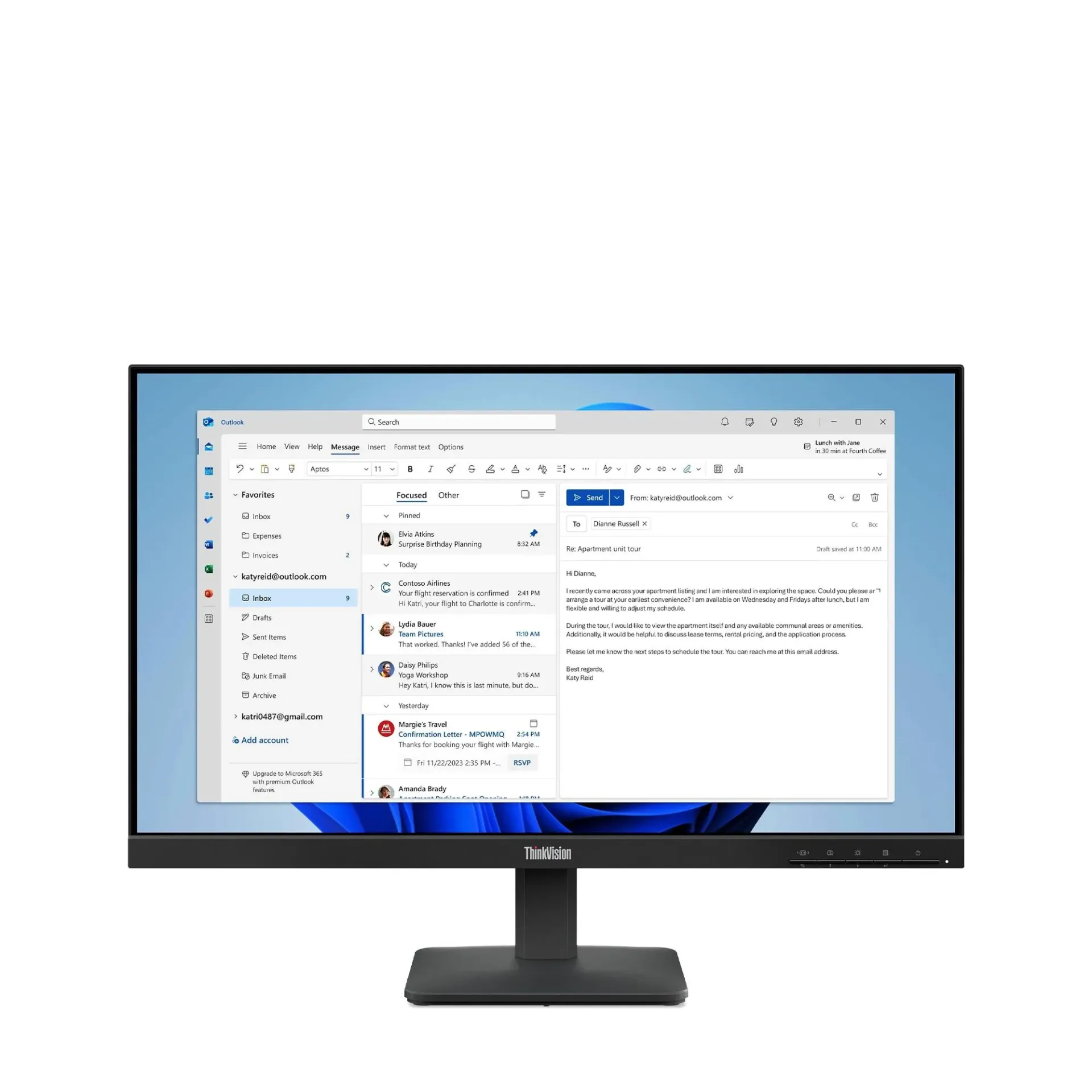 [64B5KAT1UZ] Lenovo ThinkVision S24-4e 23.8" 16:9 IPS Monitor